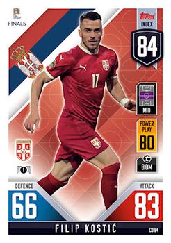 Filip Kostic Serbia Topps Match Attax 101 Road to UEFA Nations League Finals 2022 Countdown #CD84
