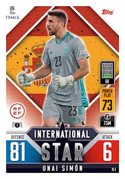 Unai Simon Spain Topps Match Attax 101 Road to UEFA Nations League Finals 2022 International Stars #IS01