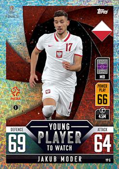 Jakub Moder Poland Topps Match Attax 101 Road to UEFA Nations League Finals 2022 Young Players to Watch #YP06