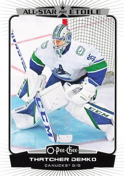 Thatcher Demko Vancouver Canucks Upper Deck O-Pee-Chee 2022/23 All-Stars #527