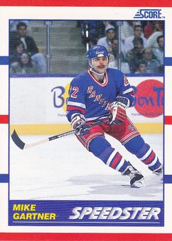 Mike Gartner - Speedster New York Rangers Score 1990/91 American #333