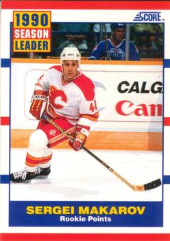 Sergei Makarov Calgary Flames Score 1990/91 American #350