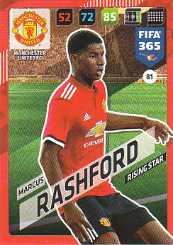 Marcus Rashford Manchester United 2018 FIFA 365 Rising Star #81