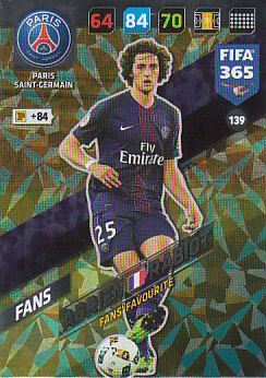 Adrien Rabiot Paris Saint-Germain 2018 FIFA 365 Fans' Favourite #139