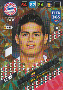 James Rodriguez Bayern Munchen 2018 FIFA 365 Impact Signing #157