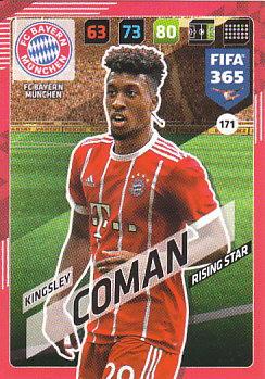 Kingsley Coman Bayern Munchen 2018 FIFA 365 Rising Star #171