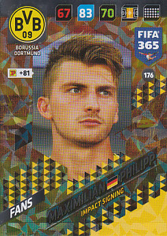 Maximilian Philipp Borussia Dortmund 2018 FIFA 365 Impact Signing #176