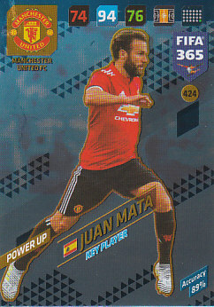 Juan Mata Manchester United 2018 FIFA 365 Key Player #424