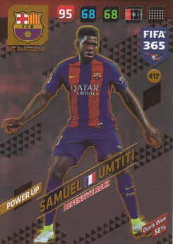Samuel Umtiti FC Barcelona 2018 FIFA 365 Defensive Rock #417