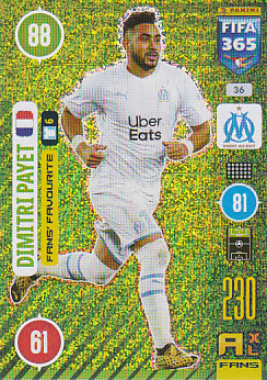 Dimitri Payet Olympique Marseille 2021 FIFA 365 Fans' Favourite #36