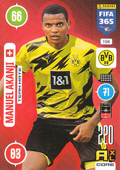 Manuel Akanji Borussia Dortmund 2021 FIFA 365 #104