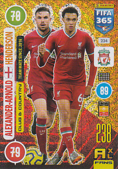 Trent Alexander-Arnold / Jordan Henderson Liverpool 2021 FIFA 365 Club & Country #234