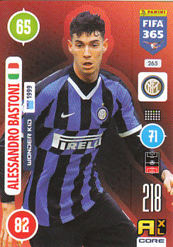 Alessandro Bastoni Internazionale Milano 2021 FIFA 365 Wonder Kid #265