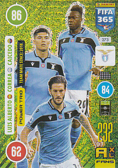 Luis Alberto / Joaquin Correa / Felipe Caicedo Lazio Roma 2021 FIFA 365 Power Trio #273