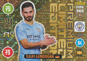 Ilkay Gundogan Manchester City 2021 FIFA 365 Limited Edition/Premium #LEP-IG