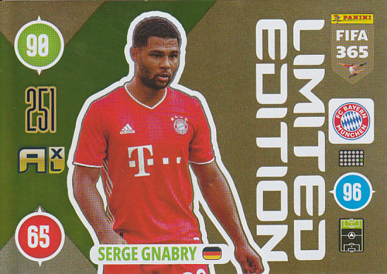 Serge Gnabry Bayern Munchen 2021 FIFA 365 Limited Edition XXL Card #XLLE-SG