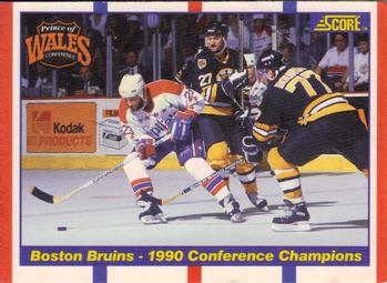 Wales Conference Champions Boston Bruins Score 1990/91 American #368