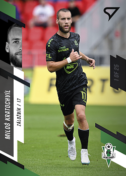 Milos Kratochvil Jablonec SportZoo FORTUNA:LIGA 2023/24 1. serie Black /25 #156