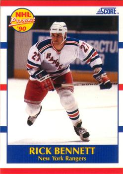 Rick Bennett New York Rangers Score 1990/91 American #400