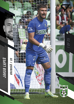 Jakub Lapes Karvina SportZoo FORTUNA:LIGA 2023/24 1. serie Black /25 #187