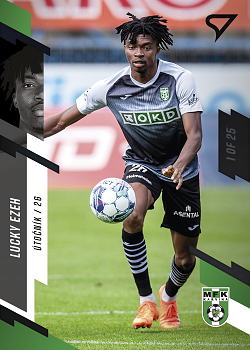 Lucky Ezeh Karvina SportZoo FORTUNA:LIGA 2023/24 1. serie Black /25 #197