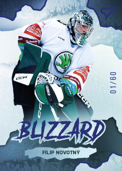 Filip Novotny Mlada Boleslav Tipsport ELH 2022/23 SportZoo 1. serie Blizzard Blue /60 #BL-10