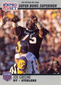 Joe Greene Pittsburgh Steelers 1990 Pro set NFL 1990-91 Pro Set Super Bowl XXV Silver Anniversary #84