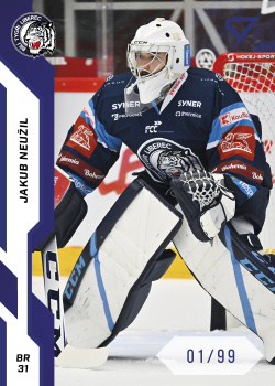 Jakub Neuzil Liberec Tipsport ELH 2022/23 SportZoo 1. serie Blue /99 #110