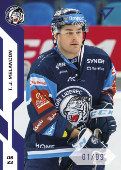 T.J. Melancon Liberec Tipsport ELH 2022/23 SportZoo 1. serie Blue /99 #113