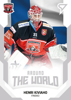 Henri Kiviaho Hradec Kralove Tipsport ELH 2021/22 SportZoo 2. serie Around the World #ATW-18