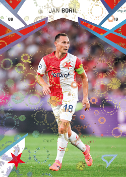 Jan Boril Slavia Praha SportZoo Chance Liga 2024/25 2. serie Aurora Spark #209