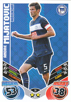 Andre Mijatovic Hertha Berlin 2011/12 Topps MA Bundesliga #24