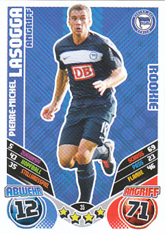 Pierre-Michel Lasogga Hertha Berlin 2011/12 Topps MA Bundesliga Rookie #35