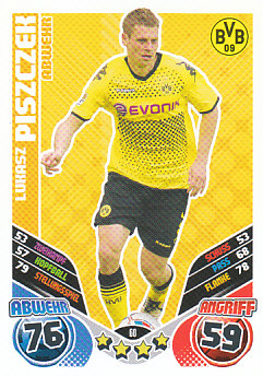 Lukasz Piszczek Borussia Dortmund 2011/12 Topps MA Bundesliga #60