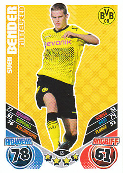Sven Bender Borussia Dortmund 2011/12 Topps MA Bundesliga #65