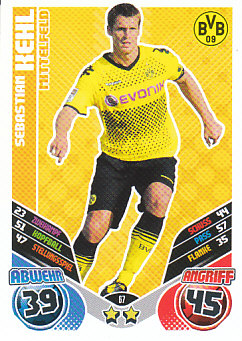 Sebastian Kehl Borussia Dortmund 2011/12 Topps MA Bundesliga #67
