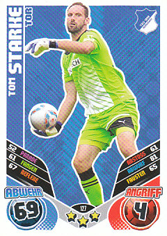 Tom Starke TSG 1899 Hoffenheim 2011/12 Topps MA Bundesliga #127