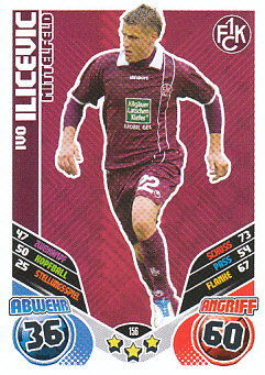Ivo Ilicevic 1. FC Kaiserslautern 2011/12 Topps MA Bundesliga #156