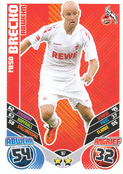 Miso Brecko 1. FC Koln 2011/12 Topps MA Bundesliga #167