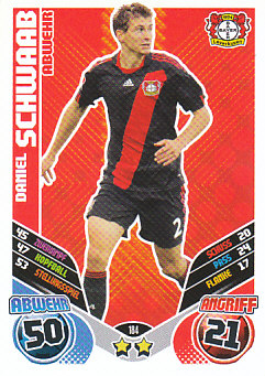 Daniel Schwaab Bayer 04 Leverkusen 2011/12 Topps MA Bundesliga #184