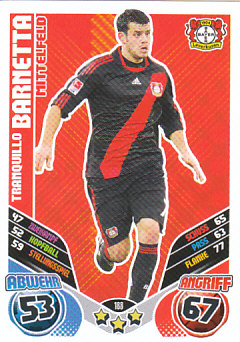 Tranquillo Barnetta Bayer 04 Leverkusen 2011/12 Topps MA Bundesliga #188