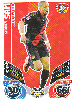 Sidney Sam Bayer 04 Leverkusen 2011/12 Topps MA Bundesliga #192