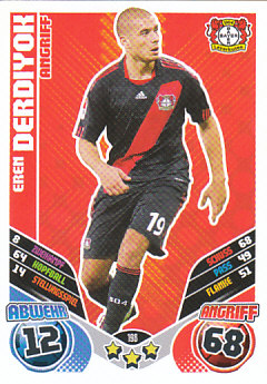 Eren Derdiyok Bayer 04 Leverkusen 2011/12 Topps MA Bundesliga #198
