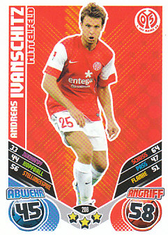 Andreas Ivanschitz 1. FSV Mainz 05 2011/12 Topps MA Bundesliga #208
