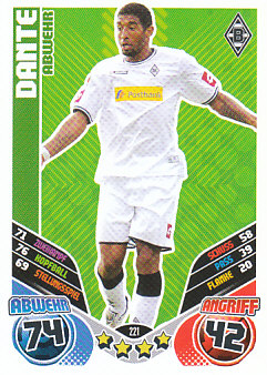Dante Borussia Monchengladbach 2011/12 Topps MA Bundesliga #221