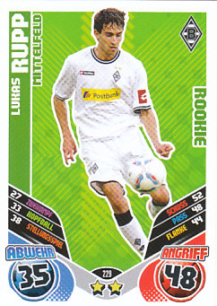 Lukas Rupp Borussia Monchengladbach 2011/12 Topps MA Bundesliga Rookie #229