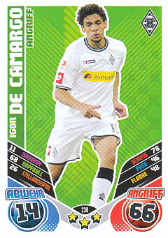 Igor De Camargo Borussia Monchengladbach 2011/12 Topps MA Bundesliga #230