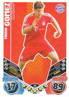 Mario Gomez Bayern Munchen 2011/12 Topps MA Bundesliga #251