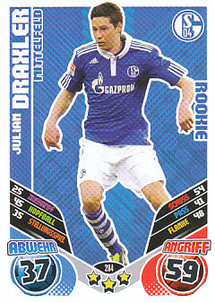 Julian Draxler Schalke 04 2011/12 Topps MA Bundesliga Rookie #284