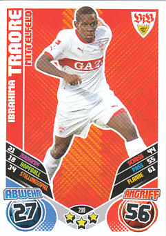 Ibrahima Traore VfB Stuttgart 2011/12 Topps MA Bundesliga #299